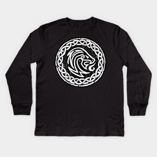 Viking Shield Knot Kids Long Sleeve T-Shirt